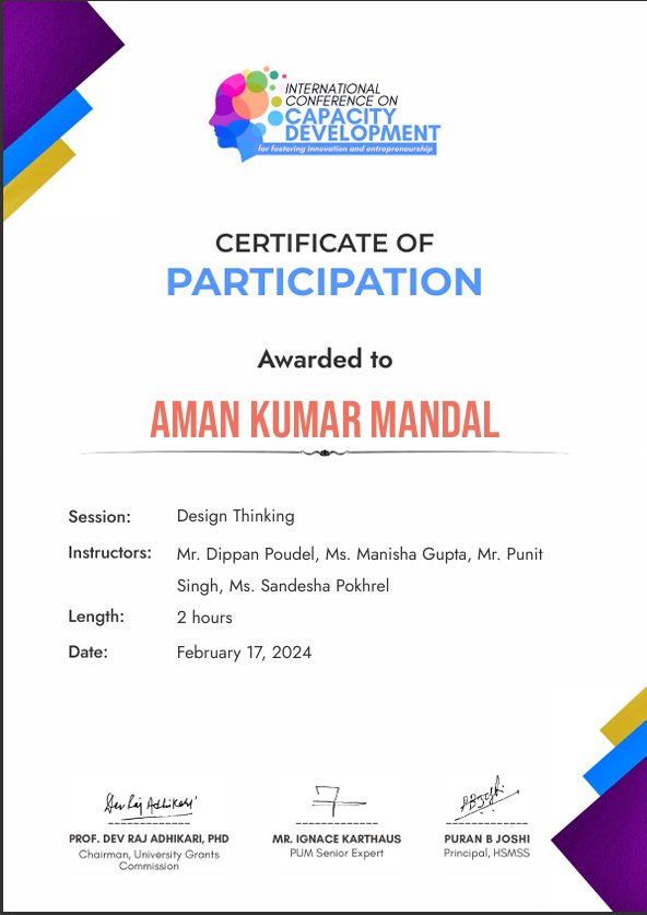 Certificate 3